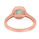 Art Deco Round Natural Stone Ring