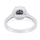 Art Deco Round Natural Stone Ring