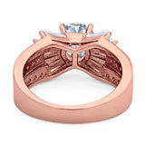 Art Deco Round Natural Stone Cocktail Ring