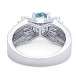 Art Deco Round Natural Stone Cocktail Ring