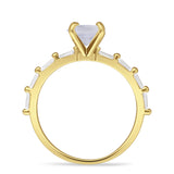 Art Deco Emerald Cut Ring