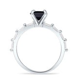 Art Deco Emerald Cut Ring