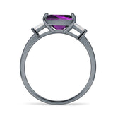 Emerald Cut Trio Ring