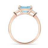 Emerald Cut Trio Ring