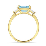 Emerald Cut Trio Ring