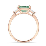 Emerald Cut Trio Ring