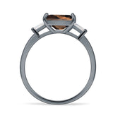 Emerald Cut Trio Ring