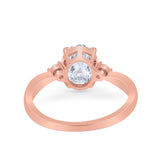 Three Stone Oval Ring