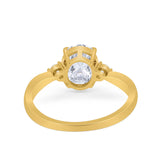 Three Stone Oval Ring