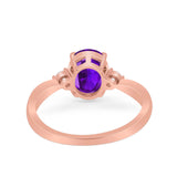 Three Stone Oval Ring