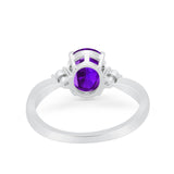 Three Stone Oval Ring