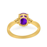 Three Stone Oval Ring