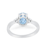 Three Stone Oval Ring