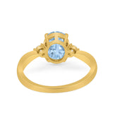 Three Stone Oval Ring