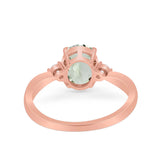 Three Stone Oval Ring