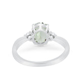 Three Stone Oval Ring