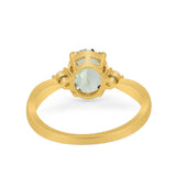 Three Stone Oval Ring