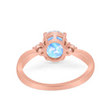 Three Stone Oval Ring