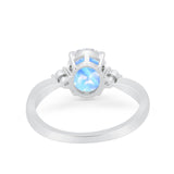 Three Stone Oval Ring