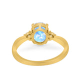 Three Stone Oval Ring