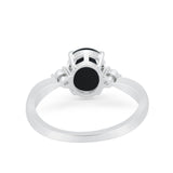 Three Stone Oval Ring