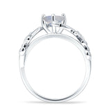 Heart Leaf Art Deco Ring