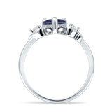 Heart Three Stone Promise Ring