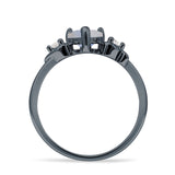Heart Three Stone Promise Ring