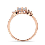 Heart Three Stone Promise Ring