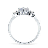 Heart Three Stone Promise Ring