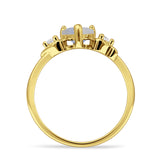Heart Three Stone Promise Ring