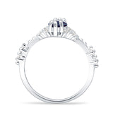 Marquise Halo Beaded Ring