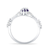 Marquise Halo Beaded Ring