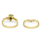 Two Piece Pear CZ Ring