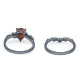Two Piece Pear CZ Ring