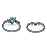 Two Piece Pear CZ Ring