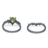 Two Piece Pear CZ Ring