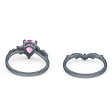 Two Piece Pear CZ Ring