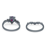 Two Piece Pear CZ Ring