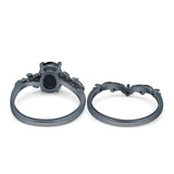 Two Piece Oval CZ Ring