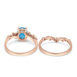 Two Piece Oval CZ Ring