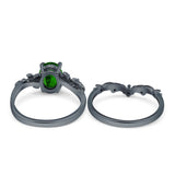 Two Piece Oval CZ Ring