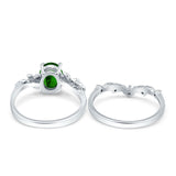 Two Piece Oval CZ Ring