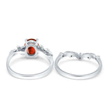 Two Piece Oval CZ Ring