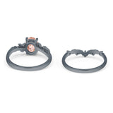 Two Piece Oval CZ Ring