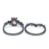 Two Piece Oval CZ Ring