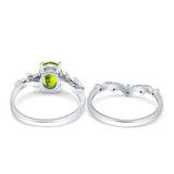 Two Piece Oval CZ Ring