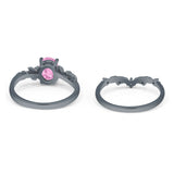 Two Piece Oval CZ Ring