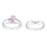 Two Piece Oval CZ Ring