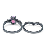 Two Piece Oval CZ Ring